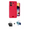 MARSİLYAN™- Redmi Note 13 Pro 5G Kılıf Vadi Çizgi Prime - Siyah 3D Antistatik Cam Ekran Koruyucu + Kamera Lens Koruma Cam - SF