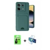 MARSİLYAN™- Redmi Note 13 Pro 5G Kılıf Vadi Çizgi Prime - Siyah 3D Antistatik Cam Ekran Koruyucu + Raze Metal Kamera Lens - SH
