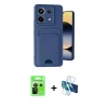 MARSİLYAN™- Redmi Note 13 Pro 5G Kılıf Vadi Çizgi Prime - Siyah 3D Antistatik Cam Ekran Koruyucu + Raze Metal Kamera Lens - SH