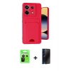 MARSİLYAN™- Redmi Note 13 Pro 5G Kılıf Vadi Çizgi Prime - Siyah 3D Antistatik Hayalet Cam Ekran Koruyucu + Raze Metal Kamera Lens - SH