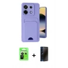 MARSİLYAN™- Redmi Note 13 Pro 5G Kılıf Vadi Çizgi Prime - Siyah 3D Antistatik Hayalet Cam Ekran Koruyucu + Raze Metal Kamera Lens - SH