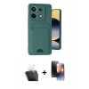 MARSİLYAN™- Redmi Note 13 Pro 5G Kılıf Vadi Çizgi Prime - Siyah 3D Antistatik Mat Seramik Nano Ekran Koruyucu + Kamera Lens Koruma Cam - SF