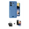 MARSİLYAN™- Redmi Note 13 Pro 5G Kılıf Vadi Çizgi Prime - Siyah 3D Antistatik Mat Seramik Nano Ekran Koruyucu + Kamera Lens Koruma Cam - SF