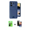 MARSİLYAN™- Redmi Note 13 Pro 5G Kılıf Vadi Çizgi Prime - Siyah 3D Antistatik Mat Seramik Nano Ekran Koruyucu + Raze Metal Kamera Lens - SH