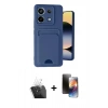 MARSİLYAN™- Redmi Note 13 Pro 5G Kılıf Vadi Çizgi Prime - Siyah 3D Antistatik Mat Seramik Nano Ekran Koruyucu + Kamera Lens Koruma Cam - SF