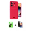MARSİLYAN™- Redmi Note 13 Pro 5G Kılıf Vadi Çizgi Prime - Siyah 3D Antistatik Mat Seramik Nano Ekran Koruyucu + Raze Metal Kamera Lens - SH