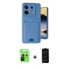 MARSİLYAN™- Redmi Note 13 Pro 5G Kılıf Vadi Çizgi Prime - Siyah 6D Antistatik Mat Seramik Hayalet Nano Ekran Koruyucu + Siyah Raze Metal Kamera Lens