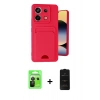 MARSİLYAN™- Redmi Note 13 Pro 5G Kılıf Vadi Çizgi Prime - Siyah 6D Antistatik Mat Seramik Hayalet Nano Ekran Koruyucu + Siyah Raze Metal Kamera Lens