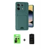 MARSİLYAN™- Redmi Note 13 Pro 5G Kılıf Vadi Çizgi Prime - Siyah 6D Antistatik Mat Seramik Hayalet Nano Ekran Koruyucu + Siyah Raze Metal Kamera Lens