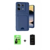 MARSİLYAN™- Redmi Note 13 Pro 5G Kılıf Vadi Çizgi Prime - Siyah 6D Antistatik Mat Seramik Hayalet Nano Ekran Koruyucu + Siyah Raze Metal Kamera Lens