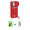 MARSİLYAN™- Redmi Note 13 Pro 5G Kılıf Vadi Form Prime - Şeffaf Pasifik Cam Ekran Koruyucu + Raze Metal Kamera Lens - GS
