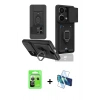 MARSİLYAN™- Redmi Note 13 Pro 5G Kılıf Vadi Form Prime - Siyah 3D Antistatik Cam Ekran Koruyucu + Raze Metal Kamera Lens - GS