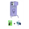 MARSİLYAN™- Redmi Note 13 Pro 5G Kılıf Vadi Form Prime - Siyah 3D Antistatik Cam Ekran Koruyucu + Raze Metal Kamera Lens - SH