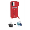 MARSİLYAN™- Redmi Note 13 Pro 5G Kılıf Vadi Form Prime - Siyah 3D Antistatik Cam Ekran Koruyucu + Kamera Lens Koruma Cam - SF