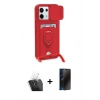 MARSİLYAN™- Redmi Note 13 Pro 5G Kılıf Vadi Form Prime - Siyah 3D Antistatik Hayalet Cam Ekran Koruyucu + Kamera Lens Koruma Cam - SF