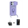 MARSİLYAN™- Redmi Note 13 Pro 5G Kılıf Vadi Form Prime - Siyah 3D Antistatik Hayalet Cam Ekran Koruyucu + Kamera Lens Koruma Cam - SF