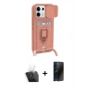 MARSİLYAN™- Redmi Note 13 Pro 5G Kılıf Vadi Form Prime - Siyah 3D Antistatik Hayalet Cam Ekran Koruyucu + Kamera Lens Koruma Cam - SF