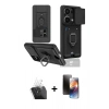 MARSİLYAN™- Redmi Note 13 Pro 5G Kılıf Vadi Form Prime - Siyah 3D Antistatik Mat Seramik Nano Ekran Koruyucu + Kamera Lens Koruma Cam - SF