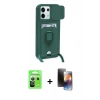 MARSİLYAN™- Redmi Note 13 Pro 5G Kılıf Vadi Form Prime - Siyah 3D Antistatik Mat Seramik Nano Ekran Koruyucu + Raze Metal Kamera Lens - GS