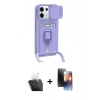 MARSİLYAN™- Redmi Note 13 Pro 5G Kılıf Vadi Form Prime - Siyah 3D Antistatik Mat Seramik Nano Ekran Koruyucu + Kamera Lens Koruma Cam - SF