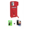 MARSİLYAN™- Redmi Note 13 Pro 5G Kılıf Vadi Form Prime - Siyah 3D Antistatik Mat Seramik Nano Ekran Koruyucu + Raze Metal Kamera Lens - SH