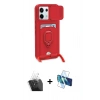 MARSİLYAN™- Redmi Note 13 Pro 5G Kılıf Vadi Form Prime - Siyah 3D Antistatik Seramik Nano Ekran Koruyucu + Şeffaf Kamera Lens Koruma Cam