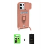 MARSİLYAN™- Redmi Note 13 Pro 5G Kılıf Vadi Form Prime - Siyah 6D Antistatik Mat Seramik Hayalet Nano Ekran Koruyucu + Raze Metal Kamera Lens - SH