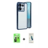 MARSİLYAN™- Redmi Note 13 Pro 5G Kılıf Vadi Minimal - Şeffaf Pasifik Cam Ekran Koruyucu + Raze Metal Kamera Lens - GS