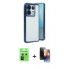 MARSİLYAN™- Redmi Note 13 Pro 5G Kılıf Vadi Minimal - Siyah 3D Antistatik Mat Seramik Nano Ekran Koruyucu + Raze Metal Kamera Lens - GS