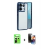 MARSİLYAN™- Redmi Note 13 Pro 5G Kılıf Vadi Minimal - Siyah 3D Antistatik Mat Seramik Nano Ekran Koruyucu + Raze Metal Kamera Lens - SH