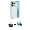 MARSİLYAN™- Redmi Note 13 Pro 5G Kılıf Vadi Minimal - Siyah 3D Antistatik Seramik Nano Ekran Koruyucu + Şeffaf Kamera Lens Koruma Cam
