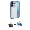 MARSİLYAN™- Redmi Note 13 Pro 5G Kılıf Vadi Minimal - Siyah 3D Antistatik Seramik Nano Ekran Koruyucu + Şeffaf Kamera Lens Koruma Cam