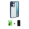 MARSİLYAN™- Redmi Note 13 Pro 5G Kılıf Vadi Minimal - Siyah 6D Antistatik Mat Seramik Hayalet Nano Ekran Koruyucu + Raze Metal Kamera Lens - GS