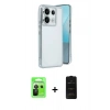 MARSİLYAN™- Redmi Note 13 Pro 5G Kılıf Vadi Minimal - Siyah 6D Antistatik Mat Seramik Hayalet Nano Ekran Koruyucu + Raze Metal Kamera Lens - SH