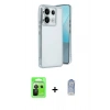 MARSİLYAN™- Redmi Note 13 Pro 5G Kılıf Vadi Minimal - Siyah Joko Magic 5D Cam + Raze Metal Kamera Lens - SH