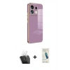 MARSİLYAN™- Redmi Note 13 Pro 5G Kılıf Yankı Serisi - Şeffaf Pasifik Cam Ekran Koruyucu + Kamera Lens Koruma Cam - SF