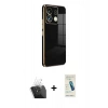 MARSİLYAN™- Redmi Note 13 Pro 5G Kılıf Yankı Serisi - Şeffaf Pasifik Cam Ekran Koruyucu + Kamera Lens Koruma Cam - SF