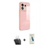 MARSİLYAN™- Redmi Note 13 Pro 5G Kılıf Yankı Serisi - Şeffaf Pasifik Cam Ekran Koruyucu + Kamera Lens Koruma Cam - SF