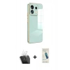 MARSİLYAN™- Redmi Note 13 Pro 5G Kılıf Yankı Serisi - Şeffaf Pasifik Cam Ekran Koruyucu + Kamera Lens Koruma Cam - SF