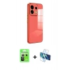 MARSİLYAN™- Redmi Note 13 Pro 5G Kılıf Yankı Serisi - Siyah 3D Antistatik Cam Ekran Koruyucu + Raze Metal Kamera Lens - GS