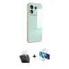 MARSİLYAN™- Redmi Note 13 Pro 5G Kılıf Yankı Serisi - Siyah 3D Antistatik Cam Ekran Koruyucu + Kamera Lens Koruma Cam - SF