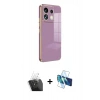 MARSİLYAN™- Redmi Note 13 Pro 5G Kılıf Yankı Serisi - Siyah 3D Antistatik Cam Ekran Koruyucu + Kamera Lens Koruma Cam - SF