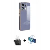 MARSİLYAN™- Redmi Note 13 Pro 5G Kılıf Yankı Serisi - Siyah 3D Antistatik Cam Ekran Koruyucu + Kamera Lens Koruma Cam - SF