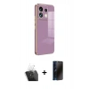 MARSİLYAN™- Redmi Note 13 Pro 5G Kılıf Yankı Serisi - Siyah 3D Antistatik Hayalet Cam Ekran Koruyucu + Kamera Lens Koruma Cam - SF