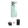 MARSİLYAN™- Redmi Note 13 Pro 5G Kılıf Yankı Serisi - Siyah 3D Antistatik Hayalet Cam Ekran Koruyucu + Kamera Lens Koruma Cam - SF