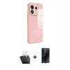 MARSİLYAN™- Redmi Note 13 Pro 5G Kılıf Yankı Serisi - Siyah 3D Antistatik Hayalet Cam Ekran Koruyucu + Kamera Lens Koruma Cam - SF