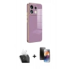 MARSİLYAN™- Redmi Note 13 Pro 5G Kılıf Yankı Serisi - Siyah 3D Antistatik Mat Seramik Nano Ekran Koruyucu + Kamera Lens Koruma Cam - SF