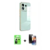 MARSİLYAN™- Redmi Note 13 Pro 5G Kılıf Yankı Serisi - Siyah 3D Antistatik Mat Seramik Nano Ekran Koruyucu + Raze Metal Kamera Lens - GS