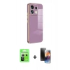 MARSİLYAN™- Redmi Note 13 Pro 5G Kılıf Yankı Serisi - Siyah 3D Antistatik Mat Seramik Nano Ekran Koruyucu + Raze Metal Kamera Lens - GS
