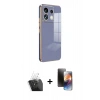 MARSİLYAN™- Redmi Note 13 Pro 5G Kılıf Yankı Serisi - Siyah 3D Antistatik Mat Seramik Nano Ekran Koruyucu + Kamera Lens Koruma Cam - SF